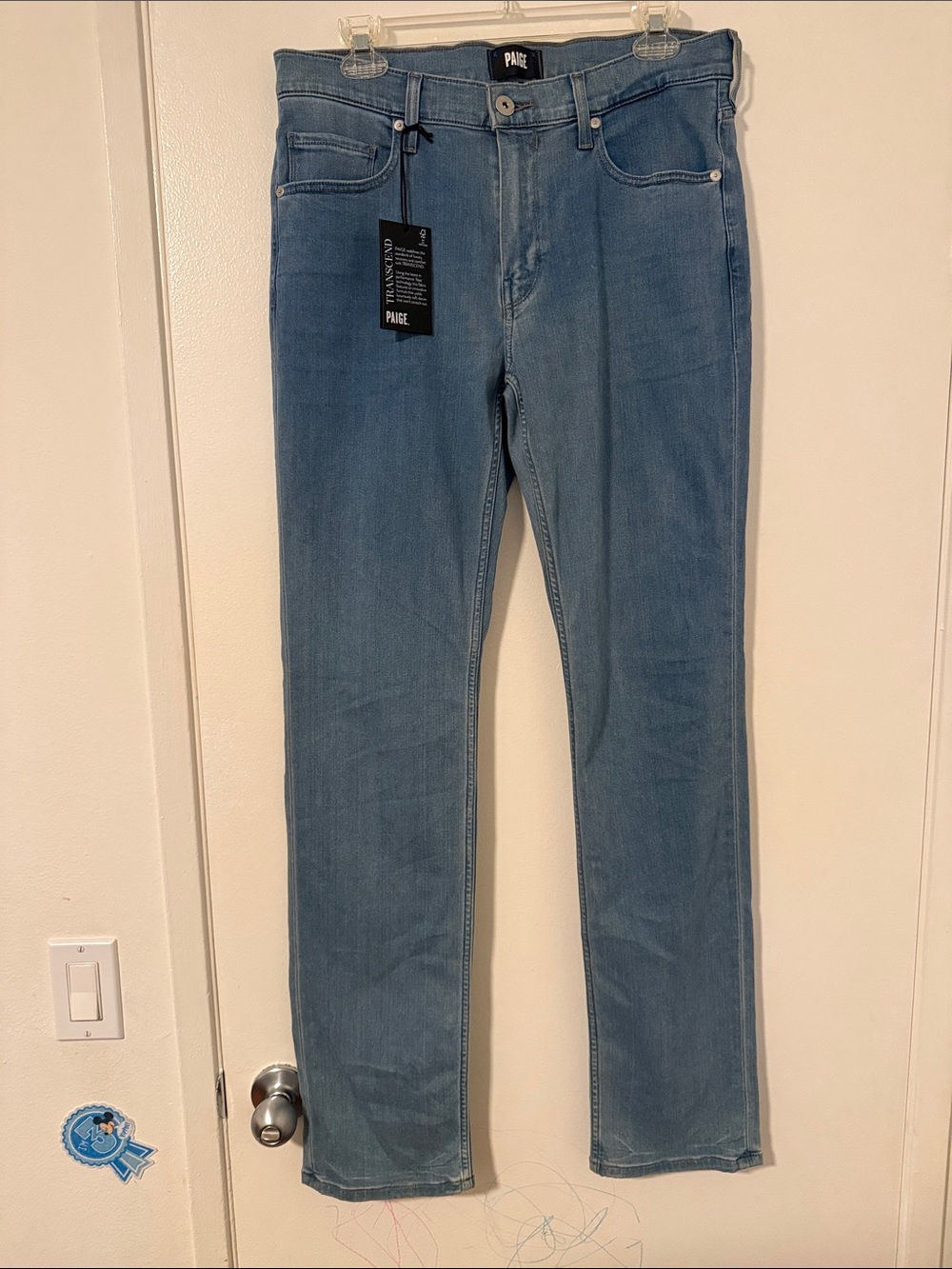 PAIGE Men’s Medium Blue Slim Straight Jeans